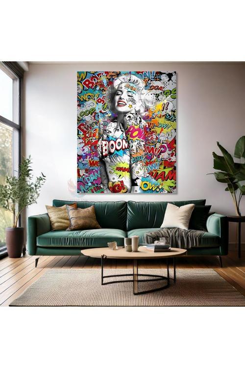 Karikatür Kanvas Tablo Marilyn Monroe Kanvas Tablo Dijital Baskı Ofis Ev Tablosu