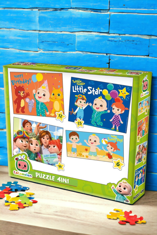 4 in 1 Puzzle Seti Eğlenceli ve Eğitici Çocuk Yapboz CO7811