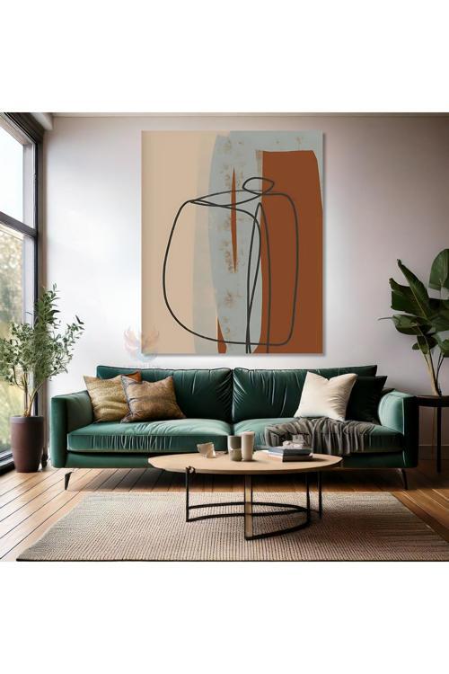 Kanvas Duvar Tablosu Soyut Dijital Baskı Salon Tablosu Modern Tasarım Tablo