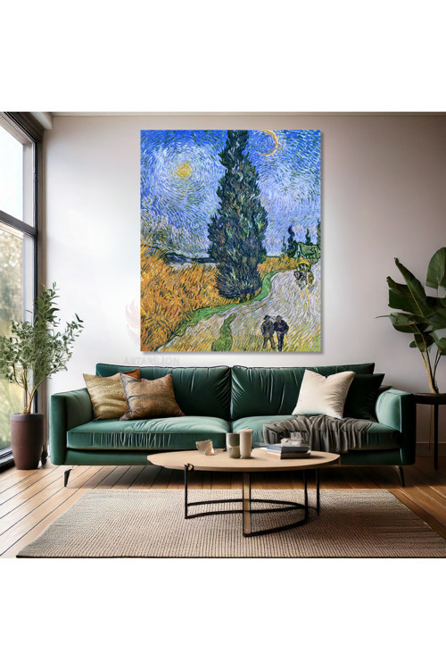 Van Gogh Kanvas Tablo Dijital Baskı Kanvas Duvar Tablosu Empresyonizm Tablo VanGogh27-1