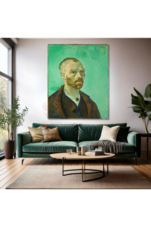 Van Gogh Kanvas Tablo Portre Dijital Baskı Kanvas Duvar Tablosu Empresyonizm Tablo