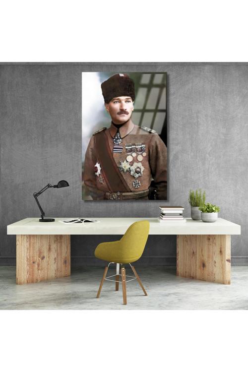 Atatürk Portre Cam Tablo Mustafa Kemal Atatürk Tablo Ev Ofis Dekorasyon Cam Tablo