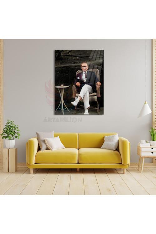 Kırılmaz Cam Tablo Atatürk Portresi Duvar Tablosu Atatürk Temalı Tablo Ev Dekoru