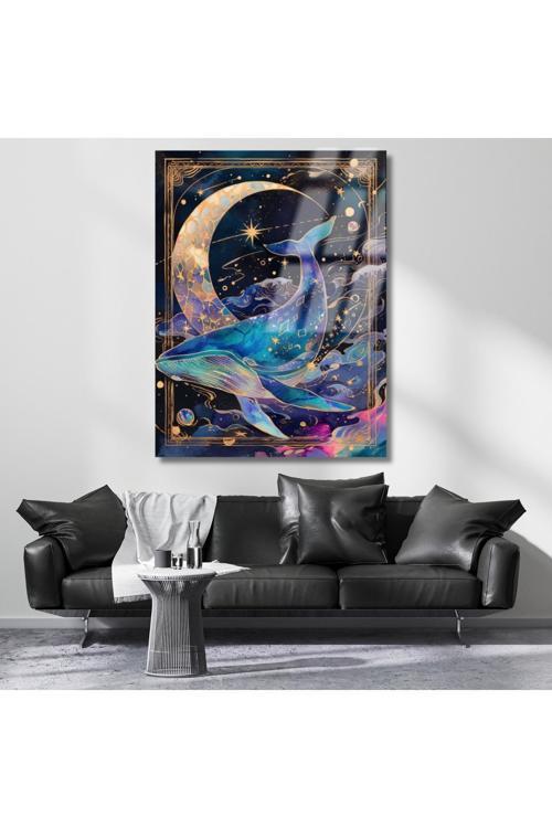 Kırılmaz Cam Tablo Dijital Baskı Balina Tarot Tablosu Salon Tablosu Yeni Ev Hediyesi