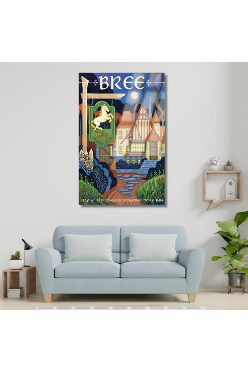 Yüzüklerin Efendisi Cam Sıçrayan Midilli Dijital Baskı Kırılmaz Cam Tablo LOTR Cam Tablo