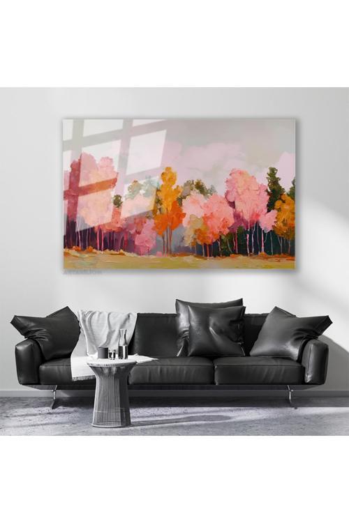 Cam Yatay Duvar Tablosu Cam Doganin Renkleri2 Ev Ofis Salon Modern Duvar Tablosu