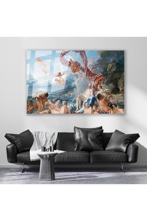 Cam Yatay Duvar Tablosu Cam Francois Boucher Venusun Zaferi Ev Ofis Salon Modern Duvar Tablosu