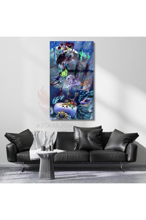 Cam Anime Tablosu One Piece Cam Hd Dijital Baskı Tablo Salon Dizi Film Tablosu