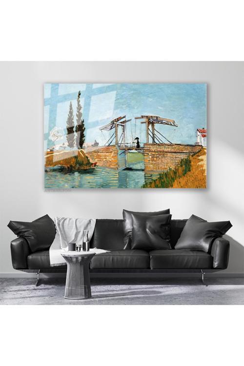 Cam Yatay Duvar Tablosu Cam Kopru Manzarasi Ev Ofis Salon Modern Duvar Tablosu