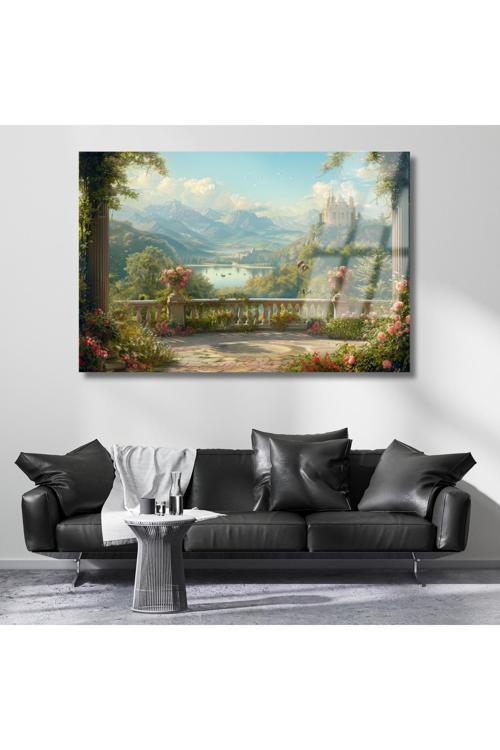 Kırılmaz Cam Hd Baskı Tablo Fantastik Masal Manzarası Kırılmaz Cam Duvar Tablosu