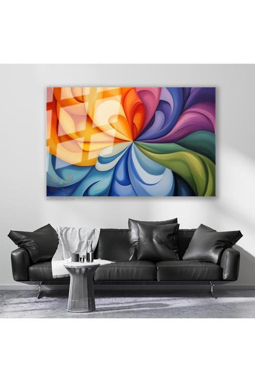 Cam Yatay Duvar Tablosu Cam Soyut Sanat4 Ev Ofis Salon Modern Duvar Tablosu