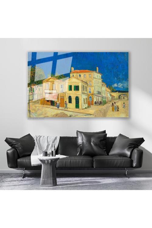 Cam Yatay Duvar Tablosu Cam Soyut Manzara3 Ev Ofis Salon Modern Duvar Tablosu