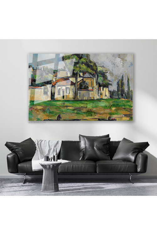 Cam Yatay Duvar Tablosu Cam Vintage Manzara5 Ev Ofis Salon Modern Duvar Tablosu