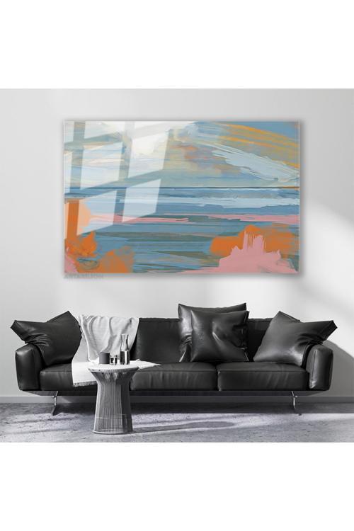 Cam Yatay Duvar Tablosu Cam Soyut Sanat5 Ev Ofis Salon Modern Duvar Tablosu