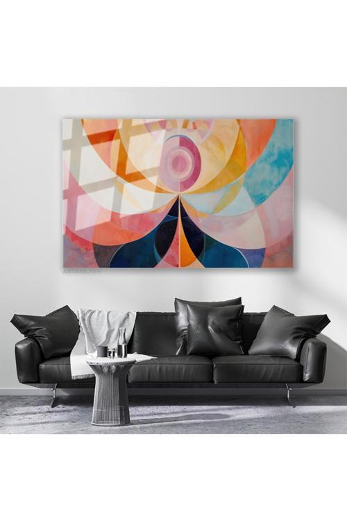 Cam Yatay Duvar Tablosu Cam Soyut Geometrik Sanat3 Ev Ofis Salon Modern Duvar Tablosu