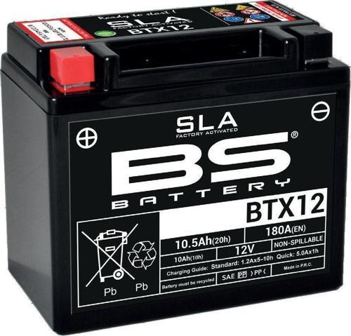 Bs Btx12 Sla 2007-2023 Kawasaki KLE 650 Versys Uyumlu Akü Jel Akü