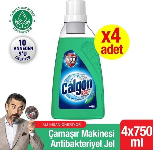 Ekstra Hijyen Çamaşır Makinesi Temizleyici, Kir Ve Kireç Önleyici Antibakteriyel Jel 750 ml X4