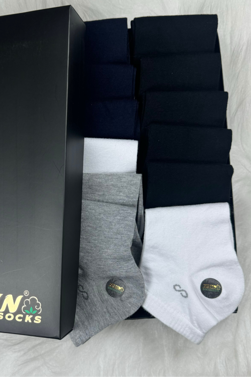 Erkek 12 li Bambu Patik Çorap Seti 10538