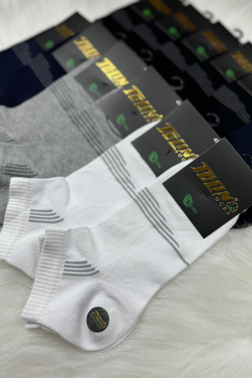 Erkek 12 li Bambu Patik Çorap Seti 10536