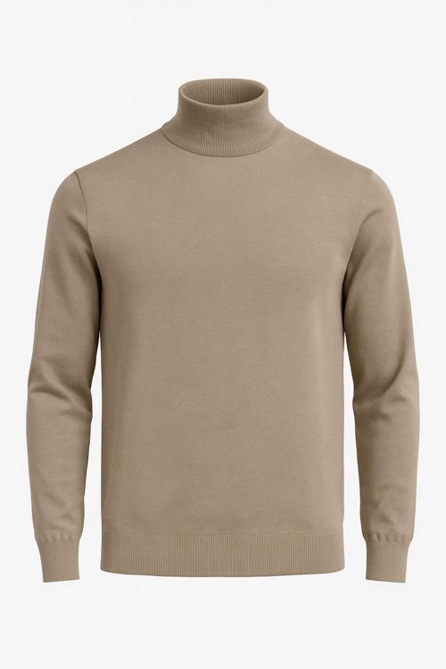 Slim Fit Polo Yarım Balıkçı Uzun Kol Erkek Triko - 7425