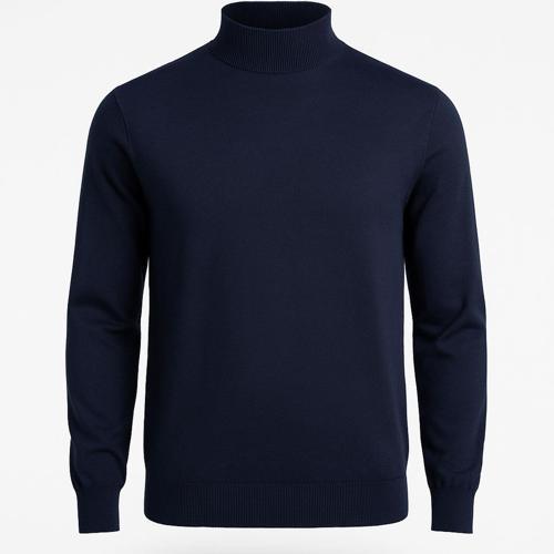 Slim Fit Polo Yarım Balıkçı Uzun Kol Erkek Triko - 7425