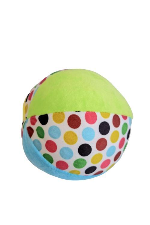 Peluş Oyuncak Top Çıngıraklı Pelüş Bebek Çocuk Topu Yumuşacık Renkli Pelüş Top