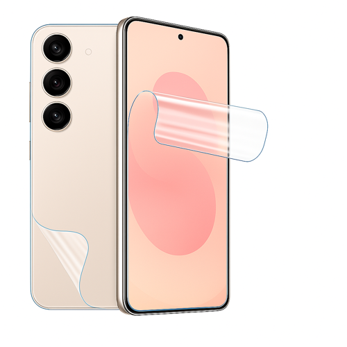 Samsung Galaxy S25 FE Ekran ve Arka Kapak Koruyucu Film Ön+Arka Hidrojel Nano Esnek Şeffaf
