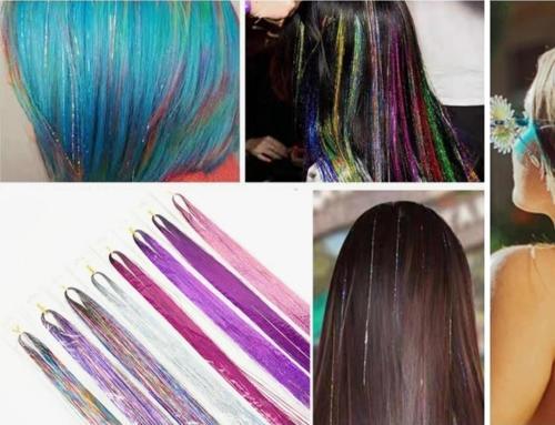 Saç Simi Hair Tinsel Fuşya Saç Aksesuarı
