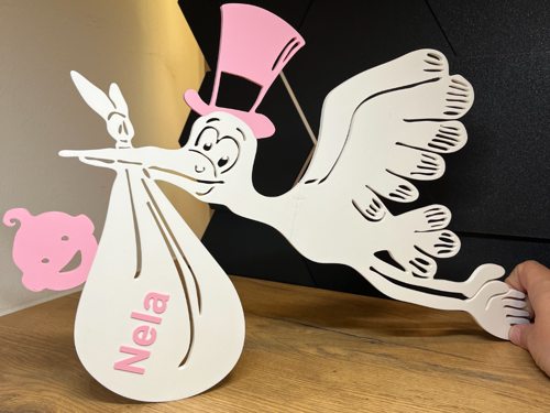 HOŞ GELDİN BEBEK LEYLEK KAPI VE MASA SÜSÜ