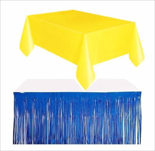 Sarı Masa Örtüsü, Lacivert Masa Eteği
