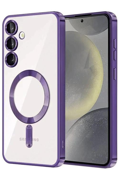 Samsung Galaxy A15 4G Kross Magneticsafe Kapak - Mor-(5796)