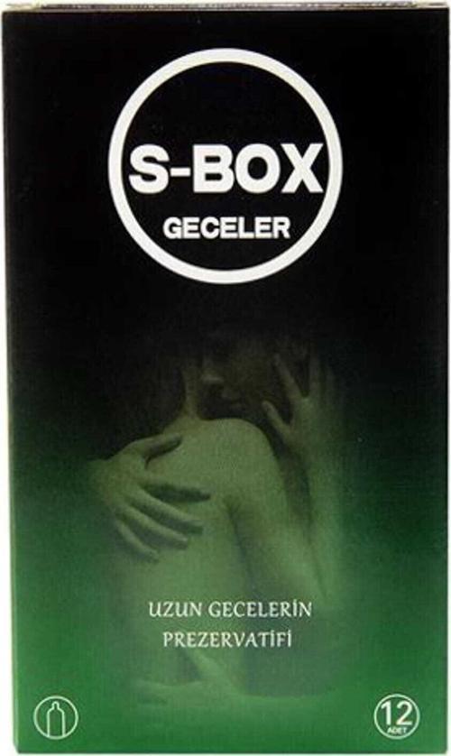S-box Prezervatif Uzun Geceler Çilekli Özel Kayganlaştırıcılı 12'li