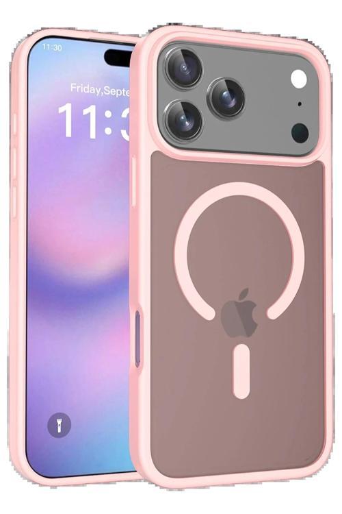 Apple iPhone 17 Pro Jota Magsafe Kapak - Pudra-(5796)