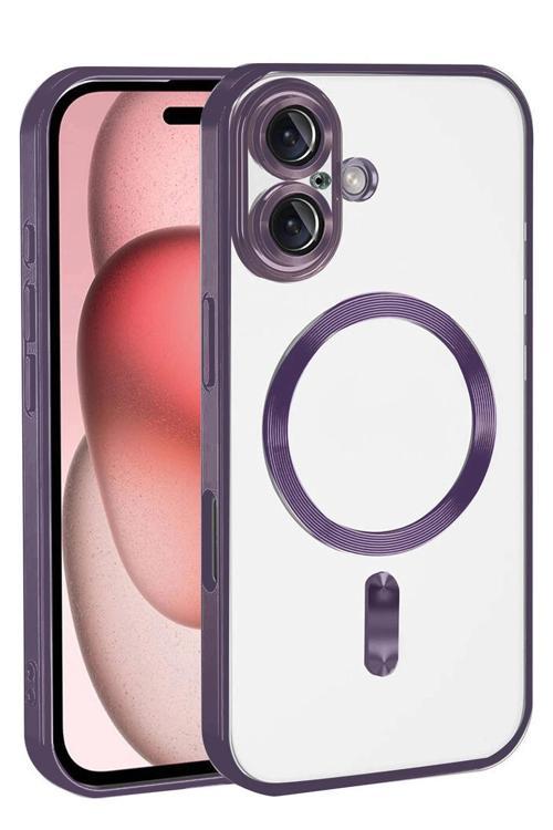 Apple iPhone 17 Kross Magneticsafe Kapak - Mor-(5796)