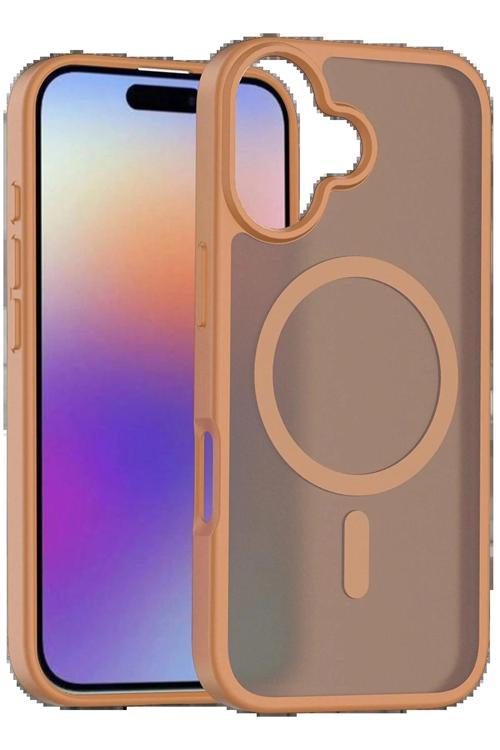 Apple iPhone 17 Jota Magsafe Kapak - Çöl Titanyum-(5796)