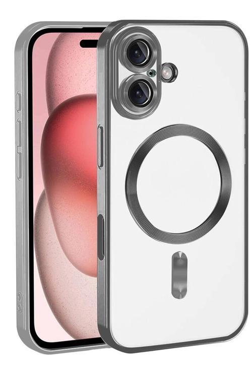 Apple iPhone 17 Kross Magneticsafe Kapak - Titan Gri-(5796)