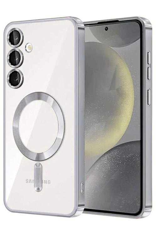 Samsung Galaxy A56 Kross Magneticsafe Kapak - Gümüş-(5796)