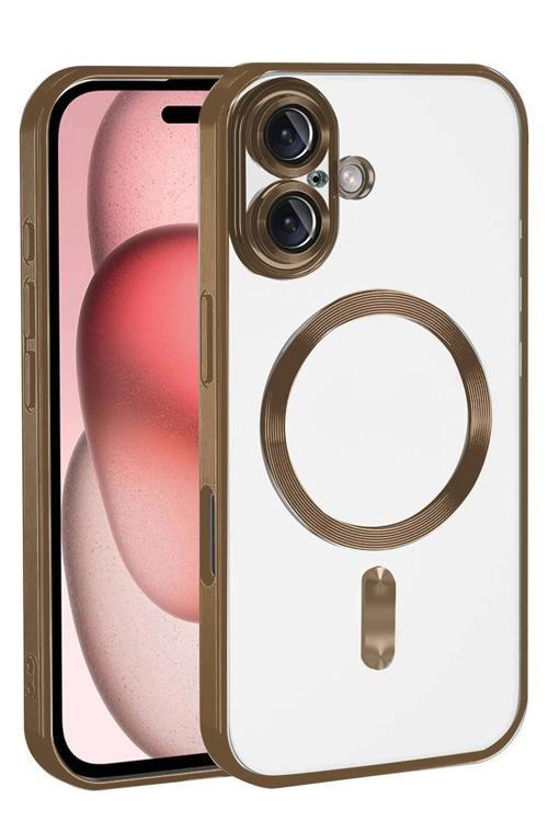 Apple iPhone 17 Kross Magneticsafe Kapak - Çöl Titanyum-(5796)