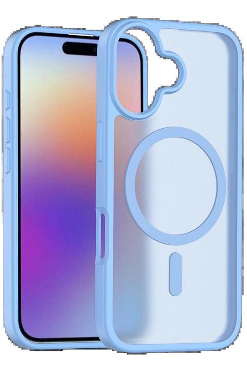 Apple iPhone 17 Jota Magsafe Kapak - Açık Mavi-(5796)