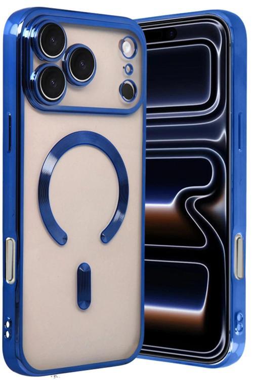 Apple iPhone 17 Pro Kross Magneticsafe Kapak - Lacivert-(5796)