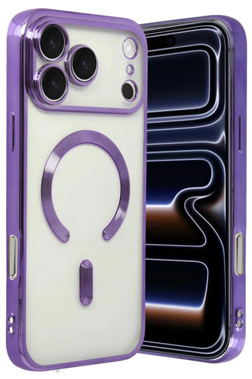 Apple iPhone 17 Pro Kross Magneticsafe Kapak - Mor-(5796)