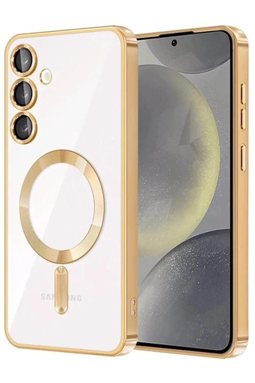 Samsung Galaxy A17 5G Kross Magneticsafe Kapak - Gold-(5796)