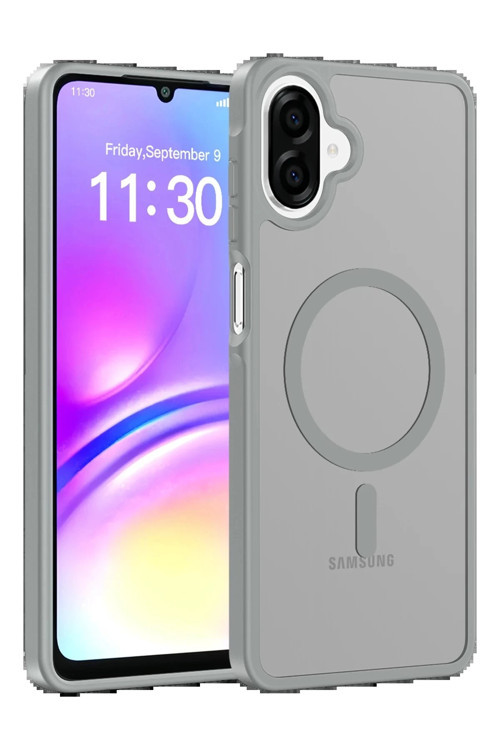 Samsung Galaxy A07 Jota Magsafe Kapak - Titan Gri-(5796)