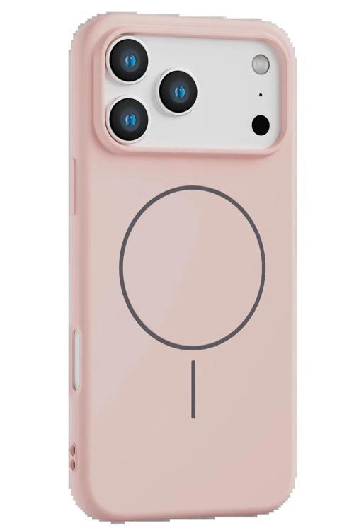 Apple iPhone 17 Pro Jully Magsafe Kapak - Pudra-(5796)