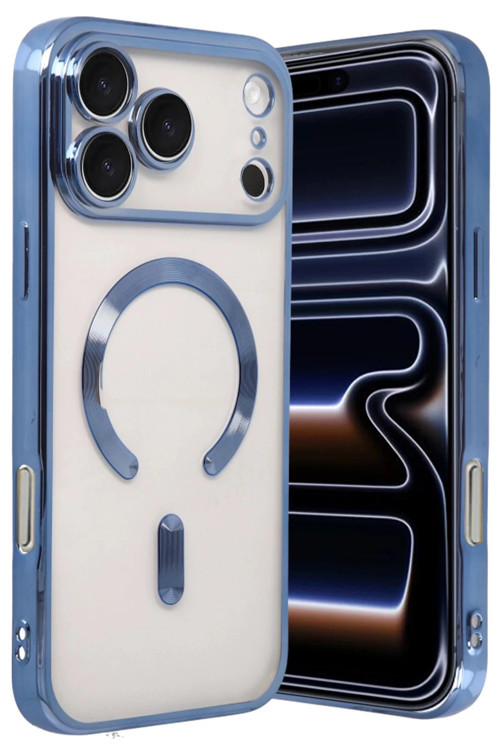Apple iPhone 17 Pro Max Kross Magneticsafe Kapak - Sierra Blue-(5796)