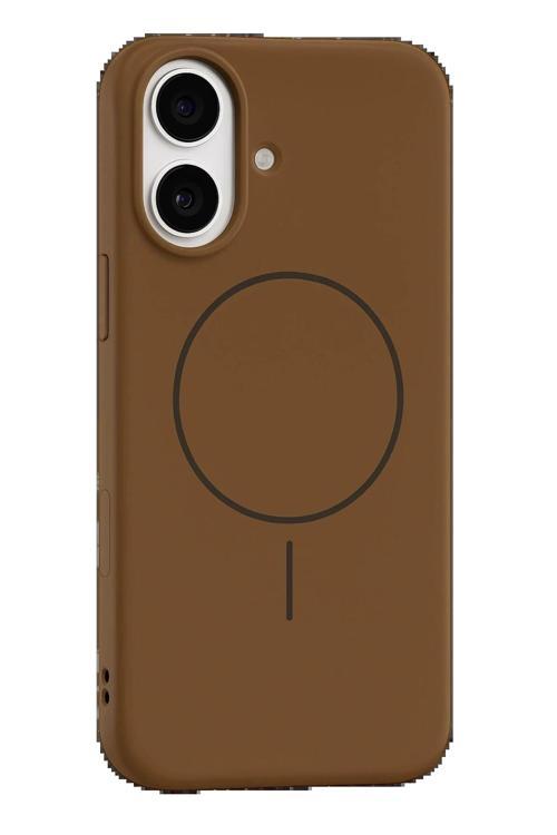 Apple iPhone 17 Jully Magsafe Kapak - Kahverengi-(5796)