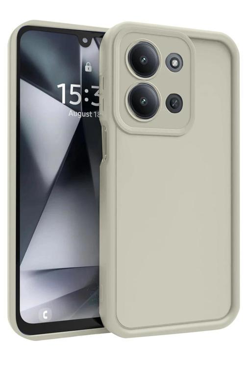 Xiaomi Redmi 15C 4G Viera Silikon - Krem-(5796)