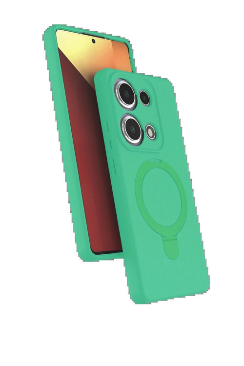 Xiaomi Redmi Note 13 Pro 4G Regal Magsafe Standlı Kapak - Yeşil-(5796)