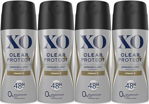 Deodorant 150ML Men-Erkek Clear & Protect (4 Lü Set)