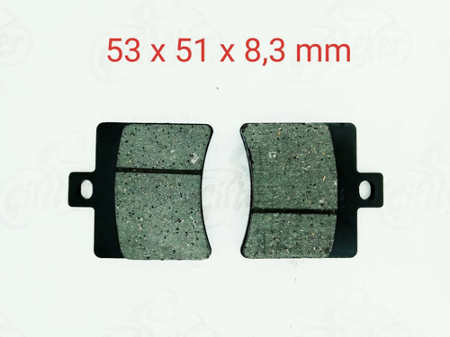 VOLTA APEC APX5 150 ARKA FREN DİSK BALATASI FA298 MONDİAL PROOSTREET 125